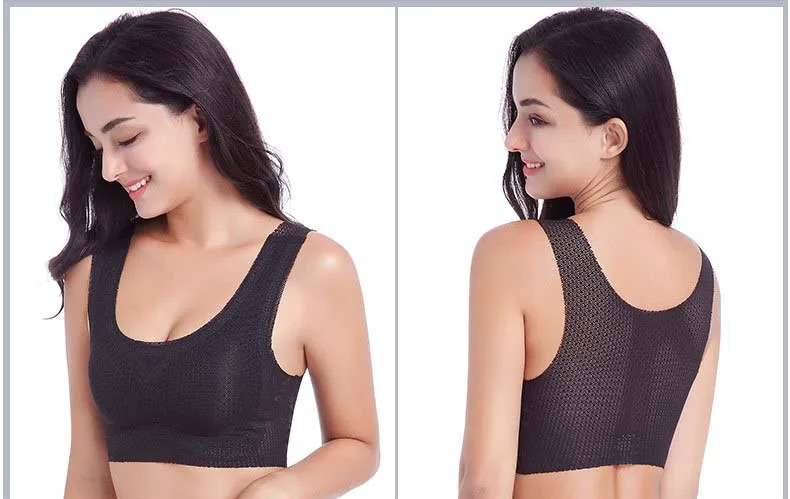 Queenral Seamless Women Bras Plus Size Bra 3XL 4XL 5XL 6XL Brassiere Push Up Bralette Large Size Active Bra Wire free Underwear 5