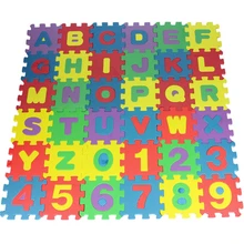 

36PC Combo Baby EVA Foam Puzzle Play Mat Alphabet Letter Digital Number Kid Crawling Mat Rugs Toys Carpet Floor Tiles 16X16X0.9