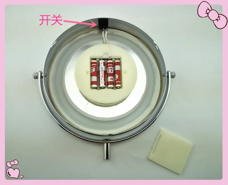  7 inches high definition 2-Face bathroom scale mirror LED makeup mirror 5X magnification Wall mirro - 32704776524