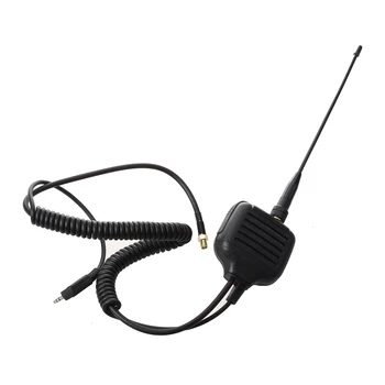 

Two Way Radio Speaker Microphone with SMA connector antenna, radio speakers, portable radio speakers, Walkie Talkie Speaker,