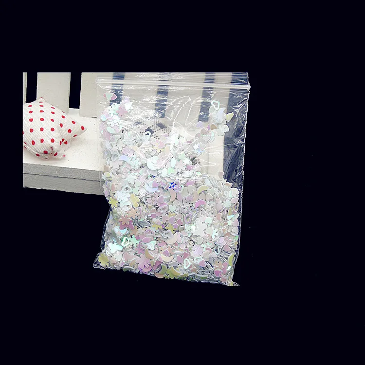 Nail Mix Sequins Glitter Confetti Colorful Flakes for DIY Crafts Nail Art and Makeup  Decoration Love Star Flower Design 15 Gram