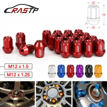 

RASTP - Performance 20PCS M12x1.5 M12X1.25 Racing Forged 7075-T6 Lightweight Lug Nuts 35MM Wheel Lug Nut RS-LN045