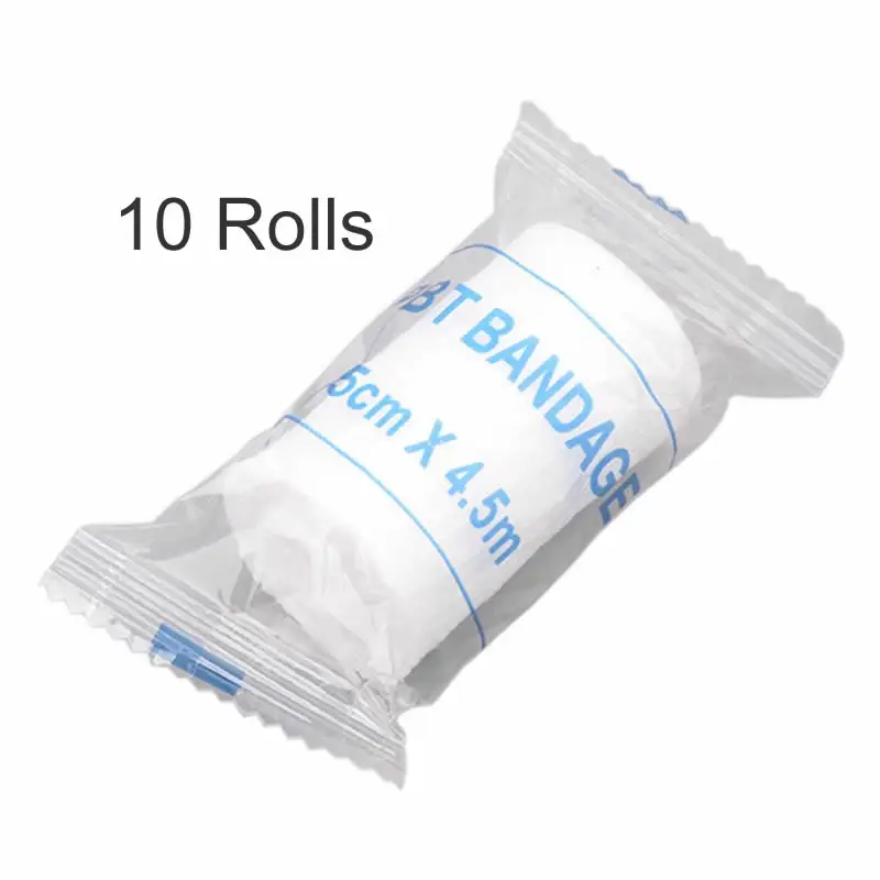 

DUAI 10 Rolls Gauze Bandage Medical Grade Sterile First Aid Wound Dressing Stretched Personal Health Care Braces Supports