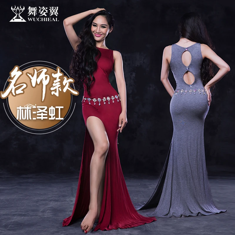 

2017 Limited 2017real Promotion Modal Women Bellydance Dress Wuchieal Brand Belly Dance Costume 2698