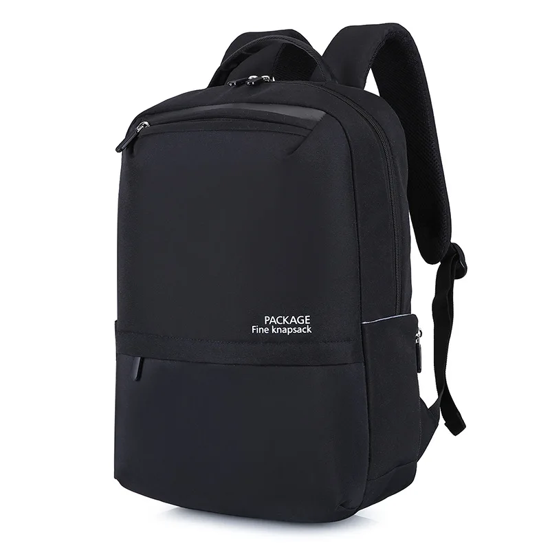 Новинка, водонепроницаемые мужские сумки для ноутбука с USB 15,6 дюймов, мужской рюкзак для ноутбука, унисекс, Feminina, для путешествий, для спорта, отдыха, для мальчиков, школьная сумка - Цвет: Черный