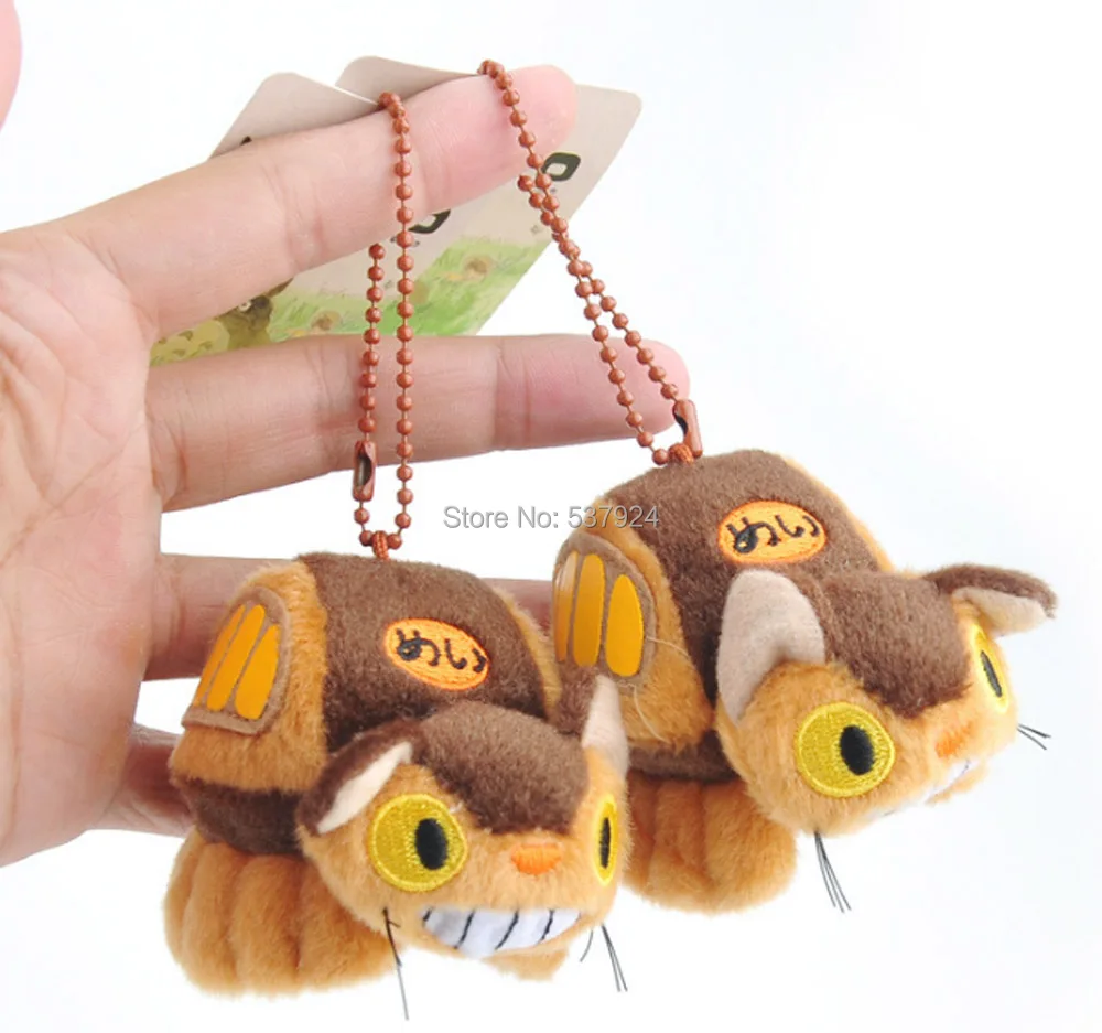 New 10Pcs My Neighbor Totoro Brown 4&quot 10CM Plush Doll Keychain Pendant | Игрушки и хобби