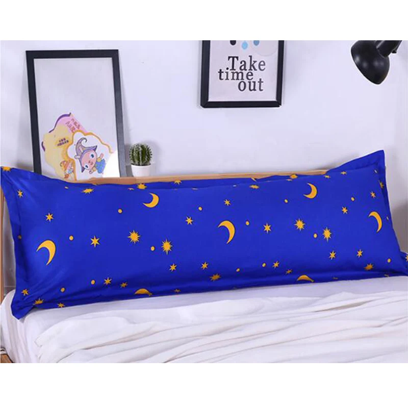 Polyester Cotton Double Pillowcase 1 2 1 5 1 8m Couple Long Pillow Covers Lover Married Pillow Crown Pillow Crown Double Pillowcaselong Pillow Covers Aliexpress