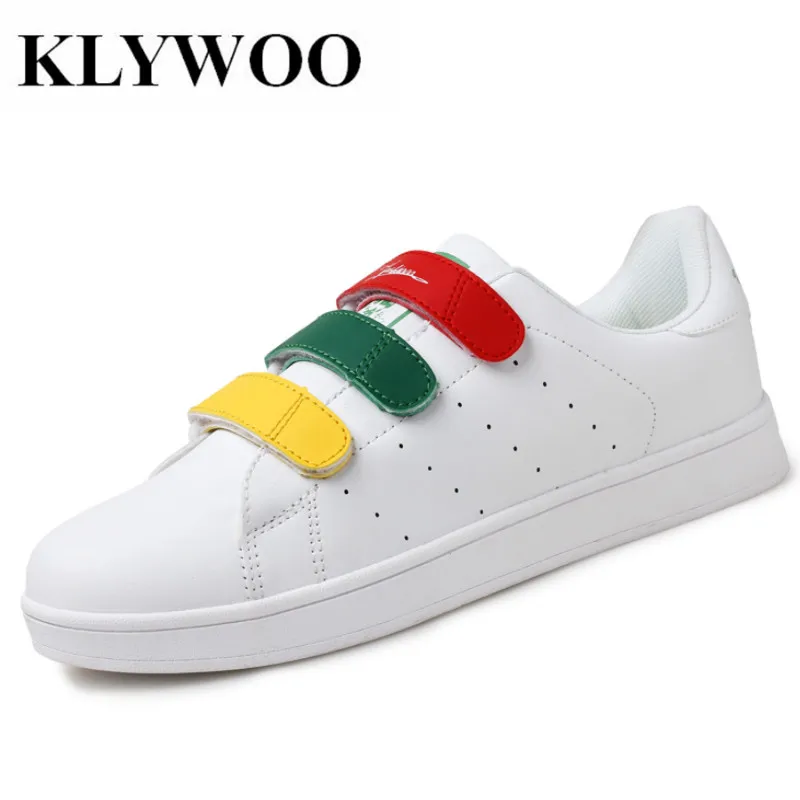 

KLYWOO Plus Size 39-46 Mens Shoes Breathable Leather Casual Shoes Men Luxury Brand Fashion Footwear White Men Shoes Sneakers