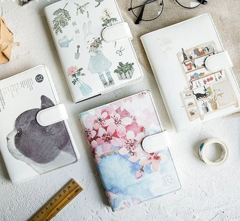 

Cute Life Cartoon Design A6 Journal 100 Sheets DIY Planner Scheduler Gift Free Shipping School Office Gift