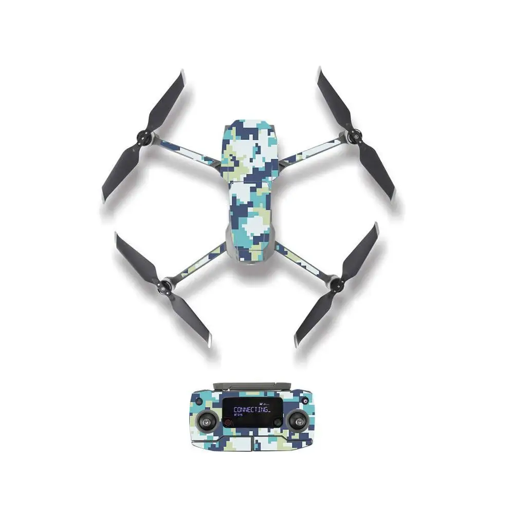 Мозаичная камуфляжная стильная наклейка для DJI Mavic 2 Pro & Zoom Drone Body пульт