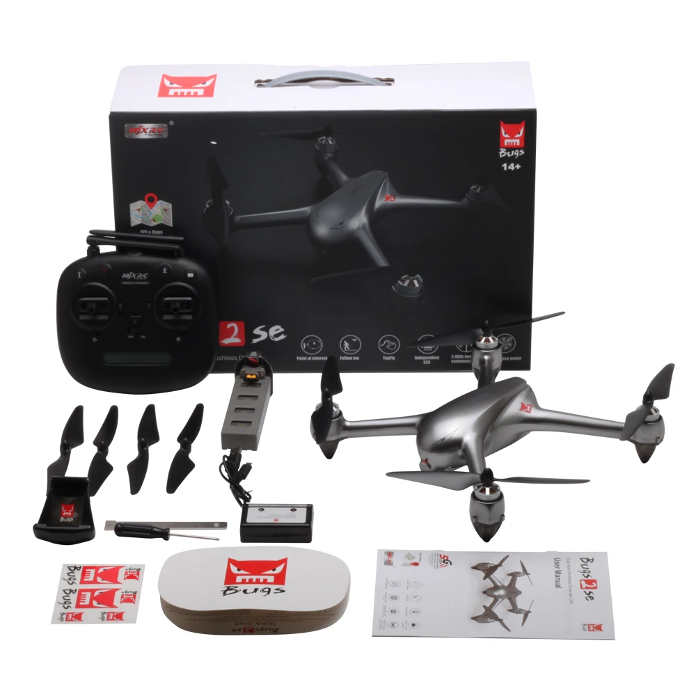 MJX B2SE 5 г Drone RC quadrirotor Wi Fi FPV системы 1080 P камера gps positionnement sans brosse maintien d'altitude игрушка, Дрон на дистанционном управлении RTF батарея