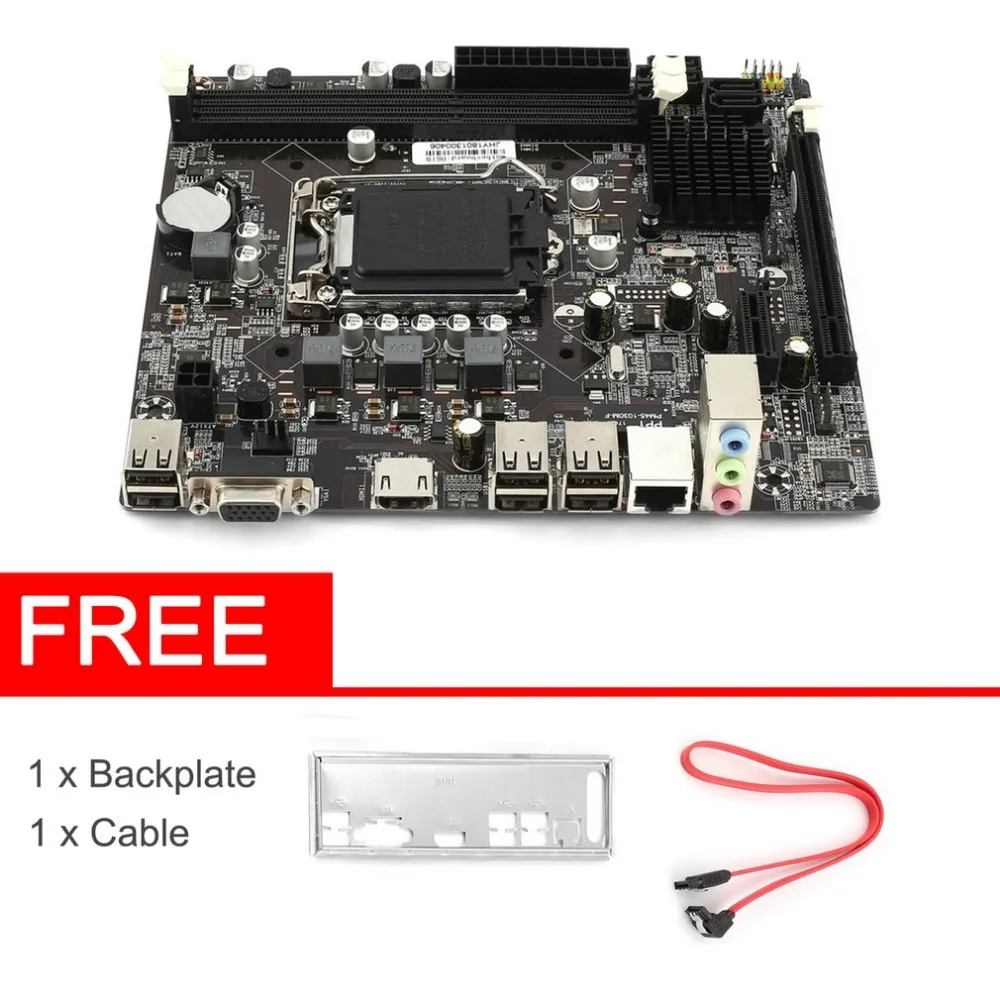 

H61 Desktop Computer Mainboard Motherboard LGA 1155 Pin CPU Interface Upgrade USB2.0 DDR3 1600/1333