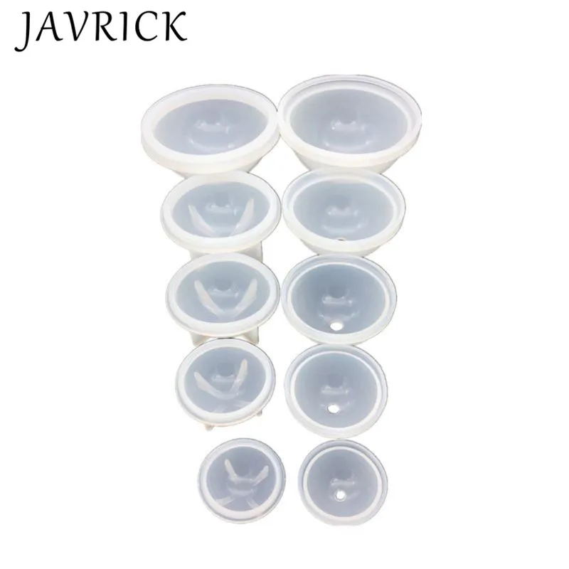 

9Pcs Round Spherical Silicone Mold Jewelry Making DIY Ball Epoxy Resin Molds Kit