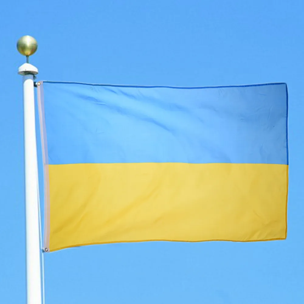 Флаг Украины 90*150 см Висячие флажки Офис/активность/парад/оформление дома баннер для фестиваля Кубок мира 1 шт