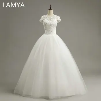 GRAN PROMO ❤️ LAMYA-vestido de novia corto a la moda, de encaje romántico, tamaño personalizado, vestidos de novia baratos - discount item 33% OFF Bodas y eventos