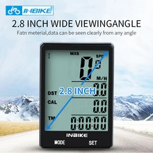 2.8” Large Screen Bicycle Computer Wireless Bike Computer Rainproof Speedometer Odometer