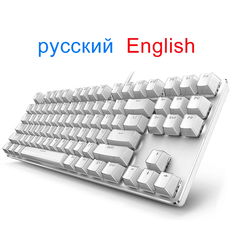 87 104 клавишная игровая механическая клавиатура черный красный синий