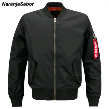 

NaranjaSabor 2020 Spring Autumn Air Force Jacket Flight Pilot Bomber Mens Jackets Military Men's Coats Men's Brand Clothing 8XL