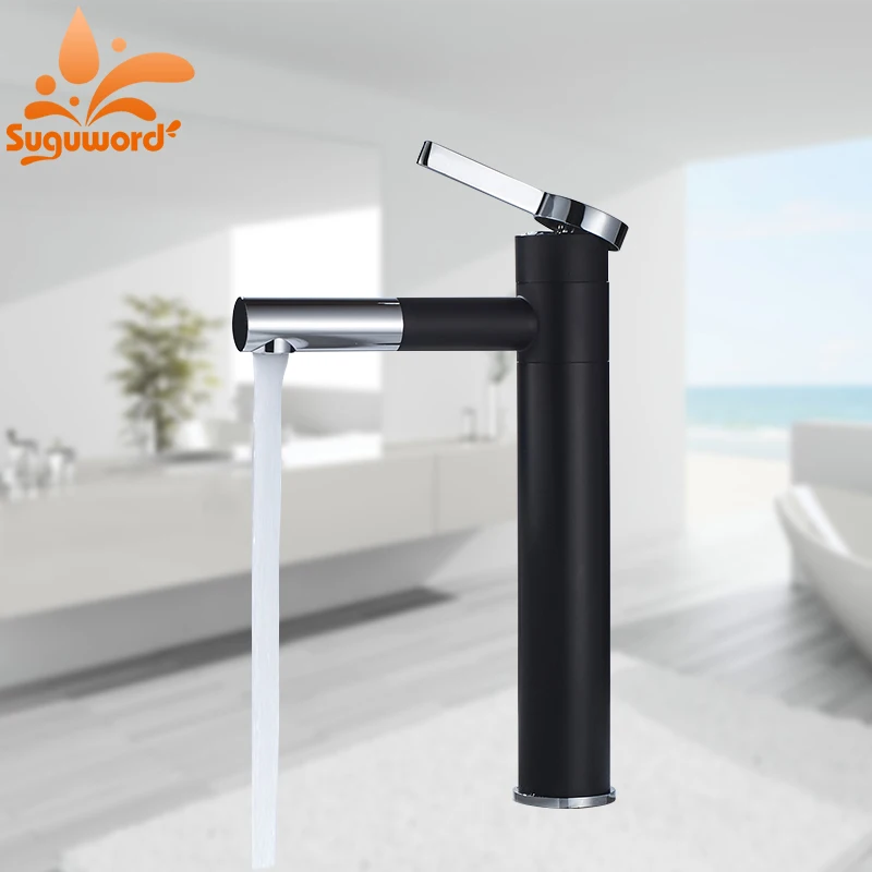 

Basin Mixer Tap Rotate Type Faucet Spout Basin Faucet ORB and Silver Chrome Finish Bathroom Faucets Single Hand Taps