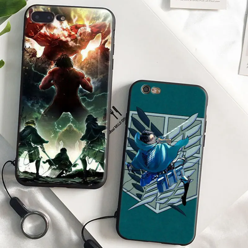 

Attack on Titan Levi anime Coque soft silicone TPU Phone Case cover Shell For Apple iPhone 5 5s Se 6 6s 7 8 Plus X XR XS MAX