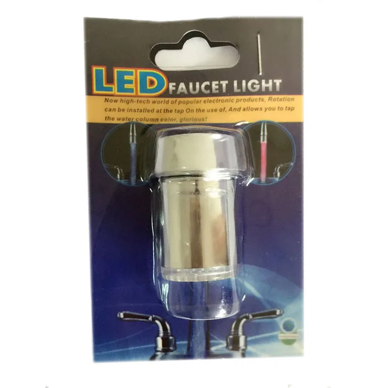 Управляемый температурой воды светодиодный носик для крана RGB Chageable светильник водопроводной датчик температуры смесители для кухни ванной комнаты