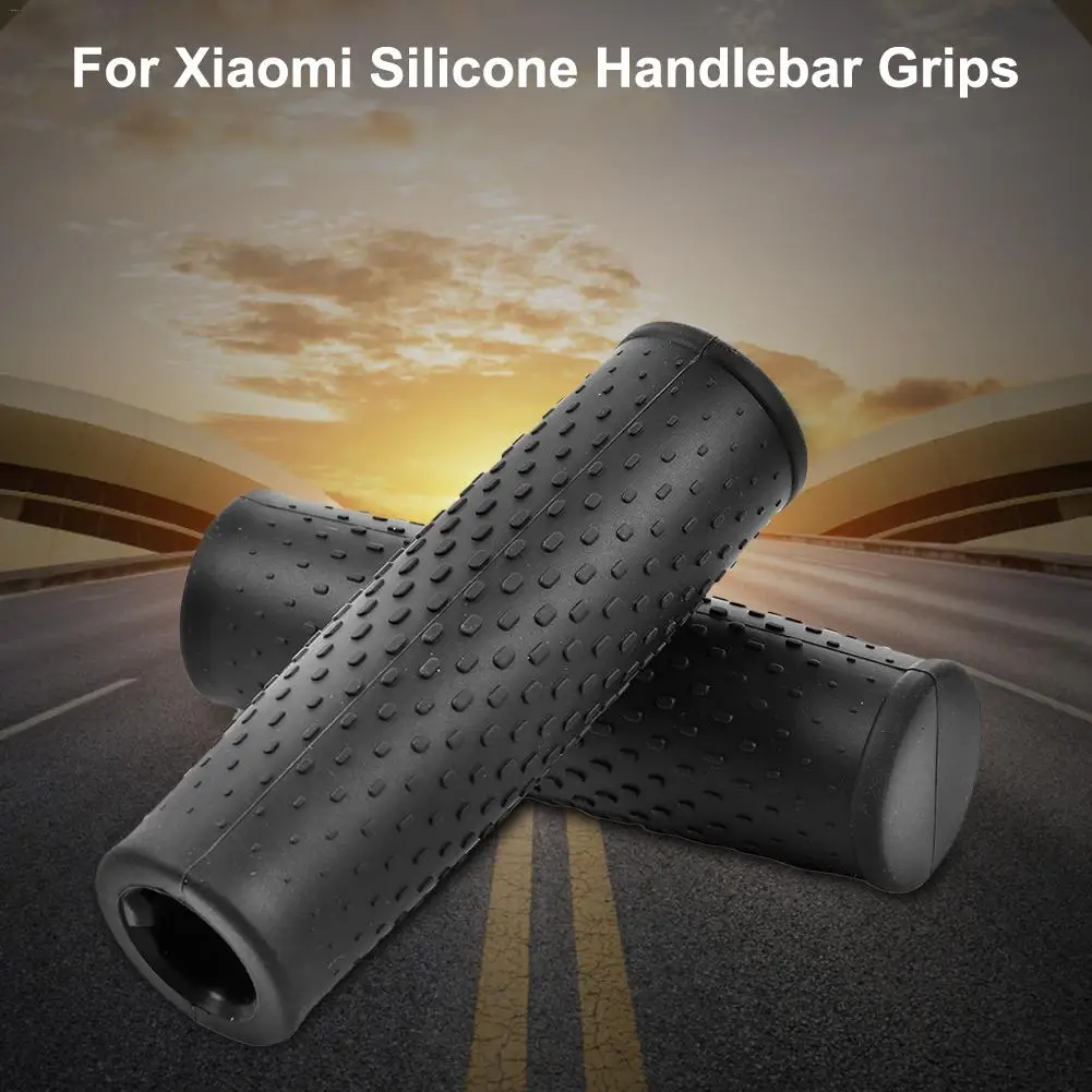 

2PCS Handlebar Grips Scooter Silicone Handlebar Grips Anti-skid Soft Rubber Bar Grips For Xiaomi Scooter M365 Accessories