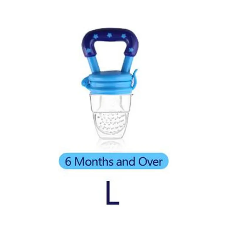 Blue L 1 свежая пища соска для детского фруктового кормушка соска для кормления безопасные детские продукты соска пищевая добавка бутылочка для сосков - Цвет: Blue L