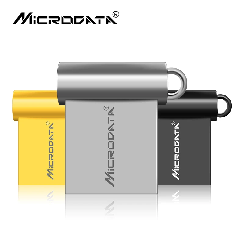Мини Flash металла USB 2 0 Pen Drive 100% реальная емкость 64 GB 32 16 8 4 silver/черный флешки micro memory