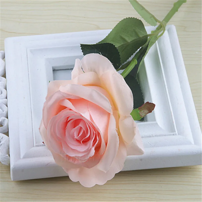 5 шт./лот Роза из искусственного шелка искусственные цветы цветочный свадебный букет вечерние Декор 8 Цвета