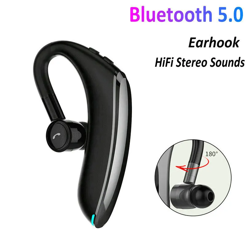 Tikigogo f900 Bluetooth 5 0 Беспроводной наушники с микрофоном Hi-Fi стерео Ушные крючки Бизнес
