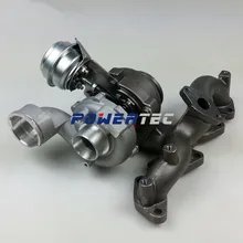Turbo complete GT1749v 724930-0009 turbocharger 03G253010JX turbolader 724930 turbo comperessor for Volkswagen Passat B6 2.0 TDI