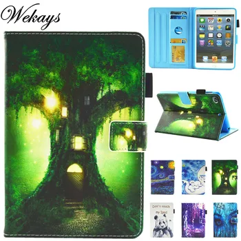 

Wekays For Coque Apple IPad Mini 1 2 3 7.9" Cartoon Tree Leather Fundas Case For IPad Mini1 Mini2 Mini3 Cover Case For Ipad Mini