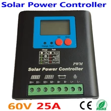 25A 60 V блок управления установкой на солнечной батарее, домашнего использования солнечной панели 25A 60 V с функцией защиты от обратной полярности модуля с аккумулятором/нагрузки солнечной системы