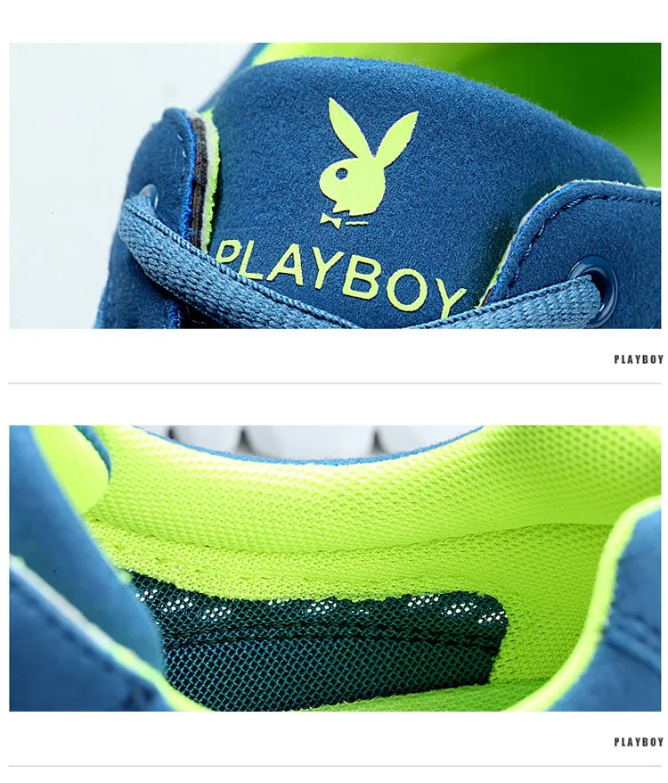 PLAYBOY повседневная обувь г.; Новинка Для мужчин однотонный Обувь с дышащей сеткой мужская обувь плюс Размеры; большие размеры 39-45 и выше, стойкая резиновая мужская обувь