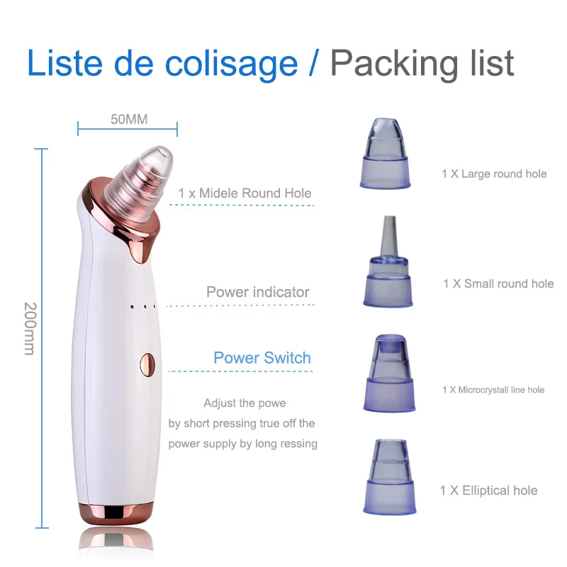 Face Massage Blackhead Remover Skin Care Pore Vacuum Acne Pimple Removal Vacuum Suction Tool Facial Diamond Dermabrasion Machine (1)