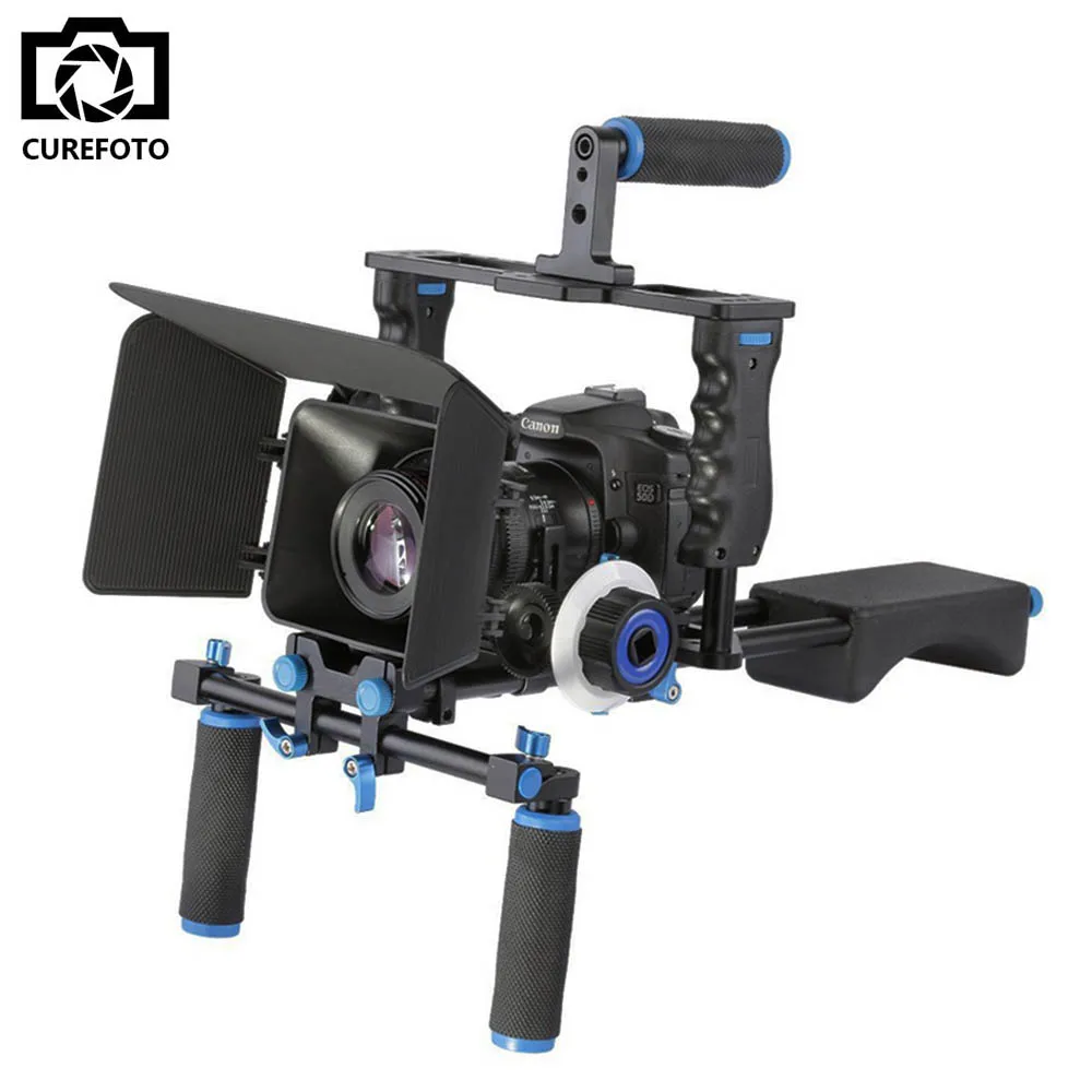 Prix pour DSLR Rig Vidéo Stabilisateur D'épaule Mont Rig + Matte Box + Follow Focus + Dslr Cage pour Canon Nikon Sony DSLR Camera Vidéo Caméscope Prix pour DSLR Rig Vidéo Stabilisateur D'épaule Mont Rig + Matte Box + Follow Focus + Dslr Cage pour Canon Nikon Sony DSLR Camera Vidéo Caméscope