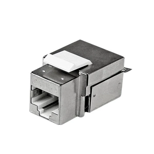 StarTech.com экранированный Cat 6a Keystone Jack RJ45 Ethernet Cat6a стены Джек Уайт 110 Тип белый 21 мм 38 1 16