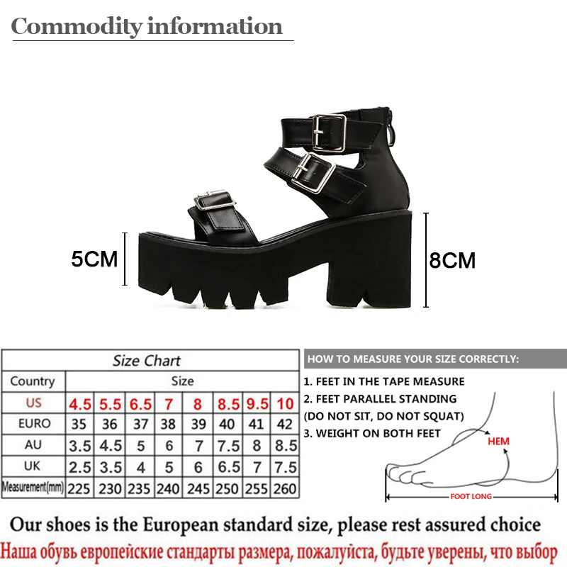 Platform High Heels Sandals Platform Sandals Women High Heels Ankle Buckle Sandals Gdgydh Ankle Strap Summer Fashion Women Sandals Open Toe Platform Shoes High Thick Heels Female 35-42