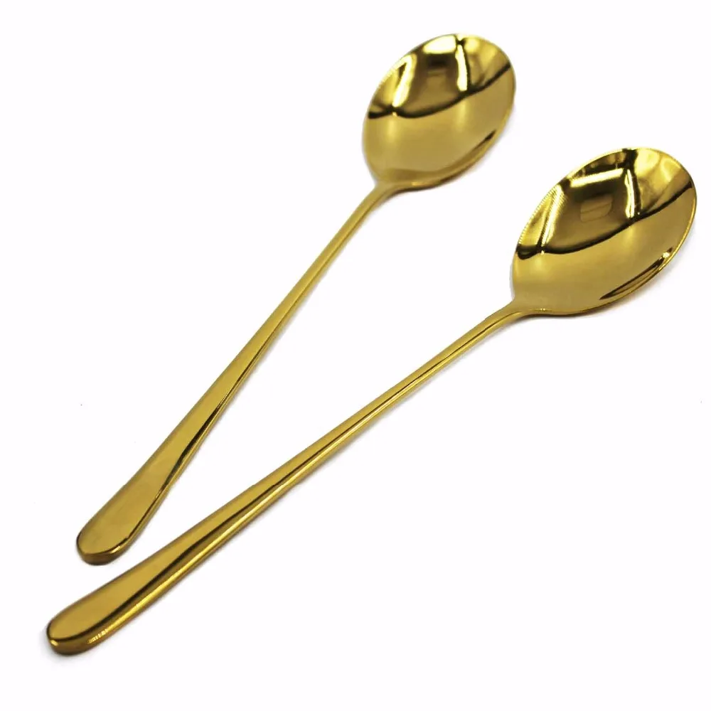 Buy 1pc Gold Plated 18/10 Stainless Steel Soup Spoon