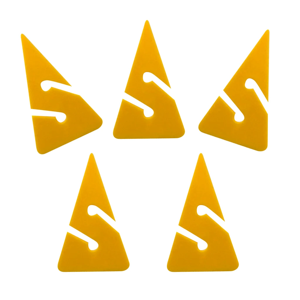 20 Pieces Orange Yellow White Black Triangle PVC Line Arrow Markers for Scuba Diving Cave Wreck Dive Pool & Accessories 