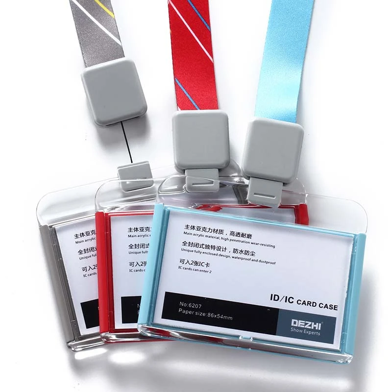 Retractable Business Badges Lanyard ID Card Holder
