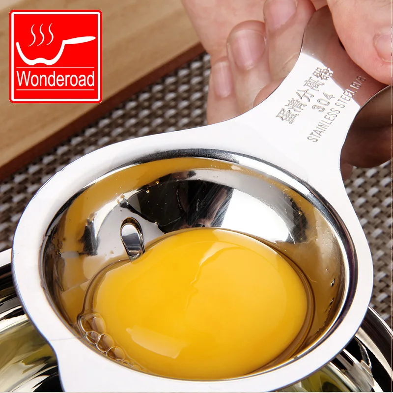 

Kitchen gadgets Egg Yolk Separator Stainless Steel Egg White Divider Kitchen Tools Suitable for Dishwasher Safe