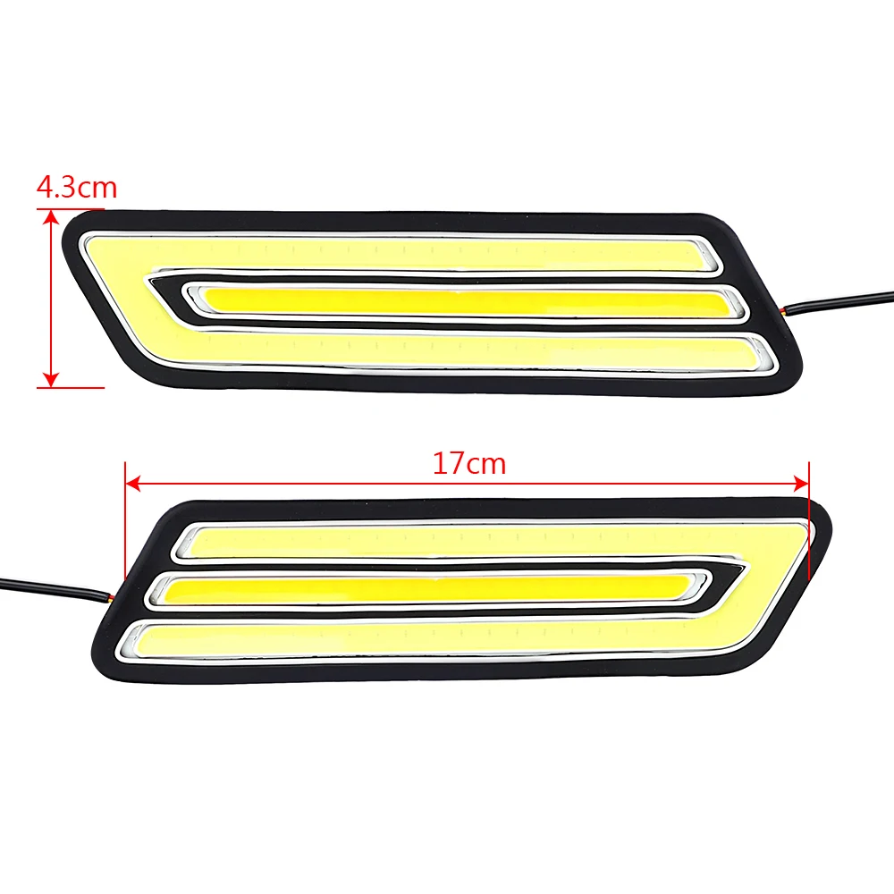 LEEPEE 1 пара светодиодный автомобильный DRL указатели поворота, дневной ходовой светильник, противотуманная фара, гибкий задний светильник, автомобильный стиль, Водонепроницаемый COB