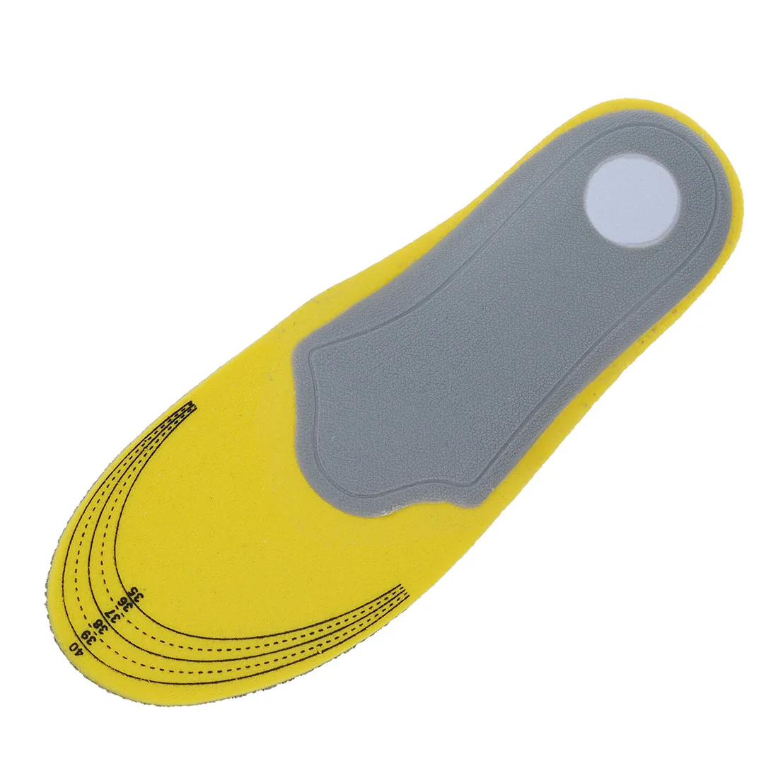 Стильные ортопедические стельки для обуви, высокие стельки для поддержки свода стопы, желтые+ серые