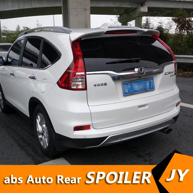 

For HONDA CR-V Spoiler 2012-15 CRV spoiler without light High Quality ABS Material Car Rear Wing Primer Color Rear Spoiler