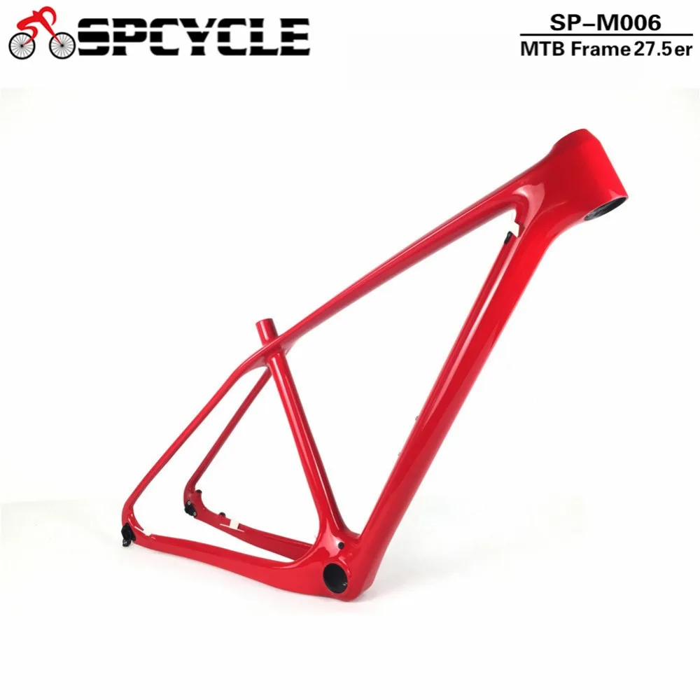 

Spcycle 27.5er Carbon MTB Frame 650B Mountain Bike Carbon Frame T1000 Carbon MTB Bicycle Frames 142*12mm Thru Axle 15/17inch