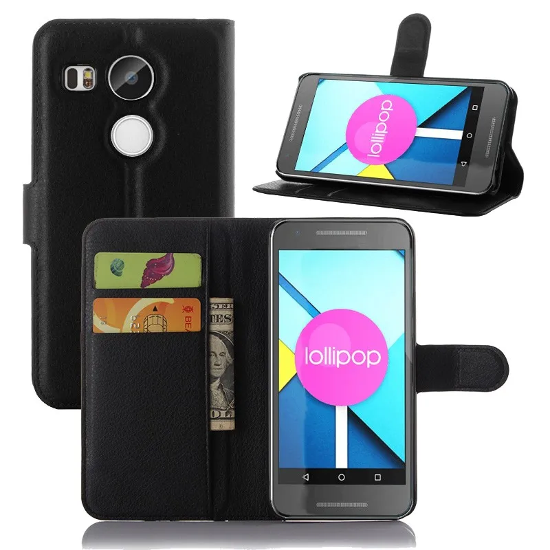 Luxury Wallet Flip PU Leather Case Cover For LG Google Nexus 5 2015 5.2'' Case Cell Phone Back Cover For LG Nexus 5X With Gift (6)