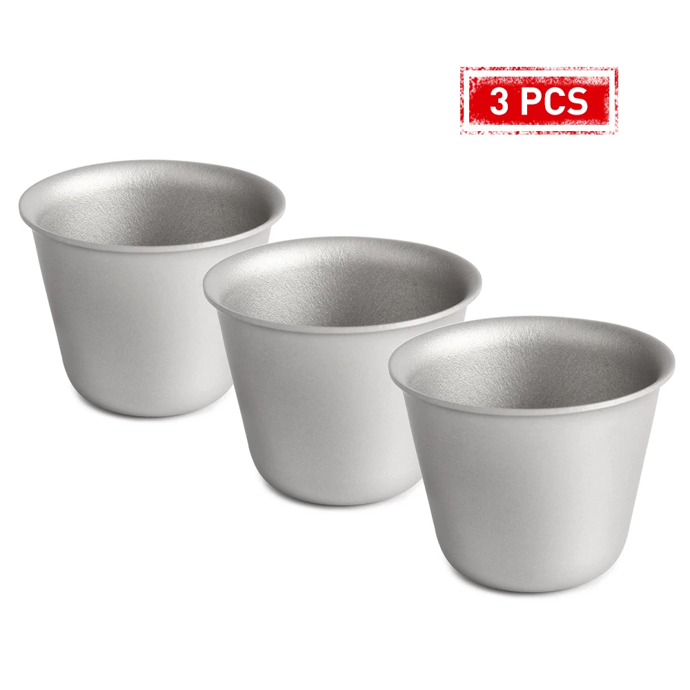 

Titanium Cup Outdoor Camping Wine Tea Cup Picnic Party Drinkware Anti-broken Cup 1PCS / 2 PCS / 3 PCS Outdoor Tableware