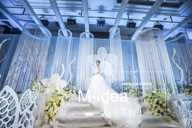 Die Hochzeit Bühne Hintergrund Dekoration Blumen Hochzeit Bühne