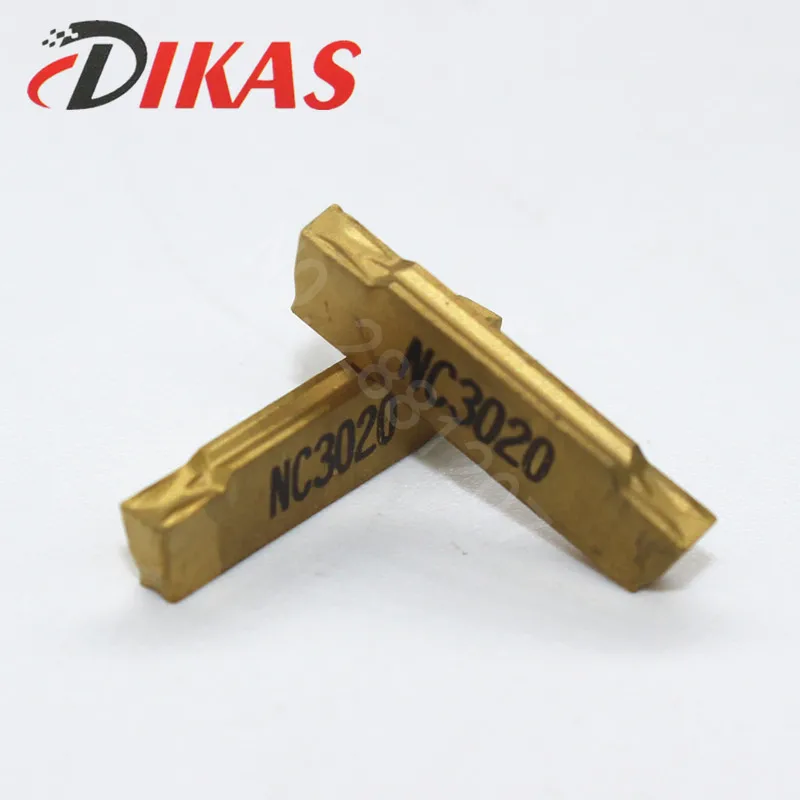 

Dikas 10PCS MGMN200 G NC3020 grooving carbide inserts CNC lathe cutter turning tool cnc tool grooving tools